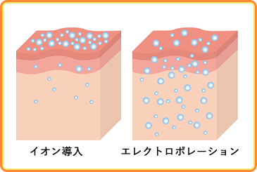 ヒアルロン酸やコラーゲンを肌深部へ浸透